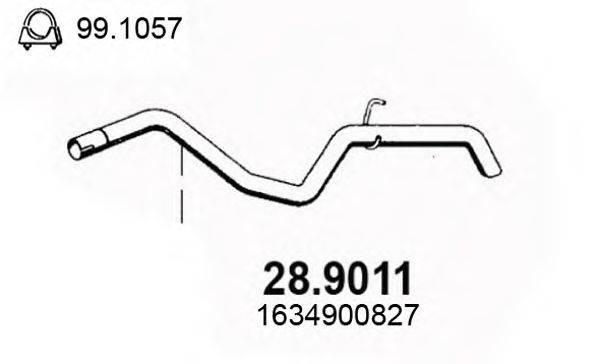 ASSO 289011 Труба вихлопного газу