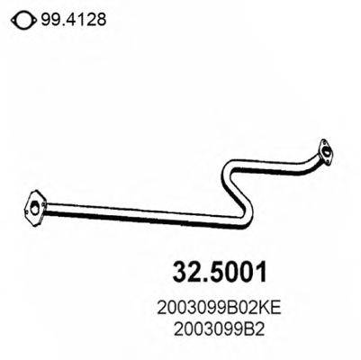 ASSO 325001 Труба вихлопного газу