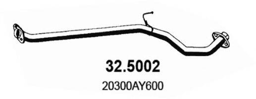 ASSO 325002 Труба вихлопного газу