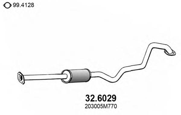 ASSO 326029 Середній глушник вихлопних газів