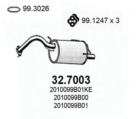 ASSO 327003 Глушник вихлопних газів кінцевий