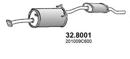 ASSO 328001 Середній/кінцевий глушник ОГ