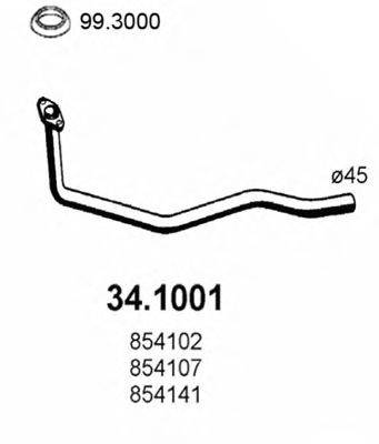 ASSO 341001 Труба вихлопного газу