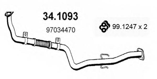 ASSO 341093 Труба вихлопного газу