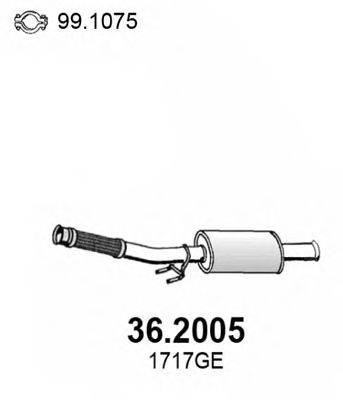 ASSO 362005 Передглушувач вихлопних газів