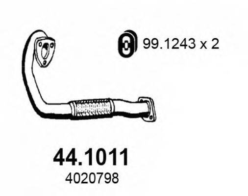 ASSO 441011 Труба вихлопного газу