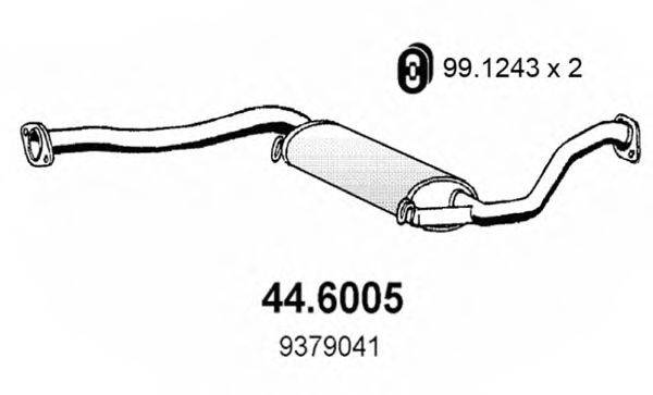 ASSO 446005 Середній глушник вихлопних газів