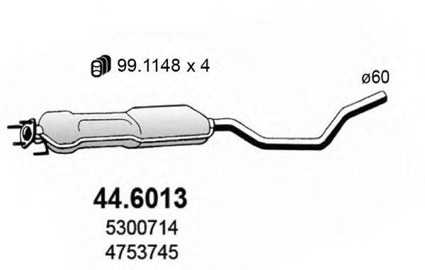 ASSO 446013 Середній глушник вихлопних газів