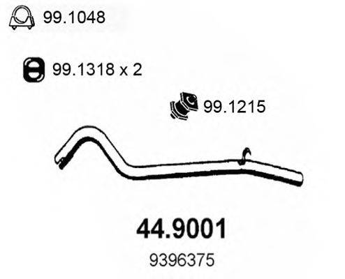 ASSO 449001 Труба вихлопного газу