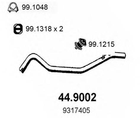 ASSO 449002 Труба вихлопного газу