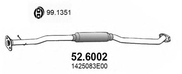 ASSO 526002 Середній глушник вихлопних газів