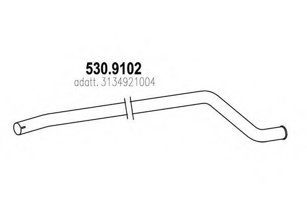 ASSO 5309102 Труба вихлопного газу