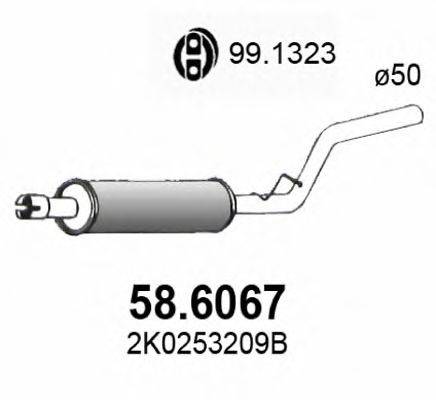 ASSO 586067 Середній глушник вихлопних газів