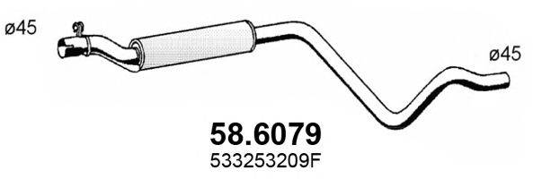 ASSO 586079 Середній глушник вихлопних газів