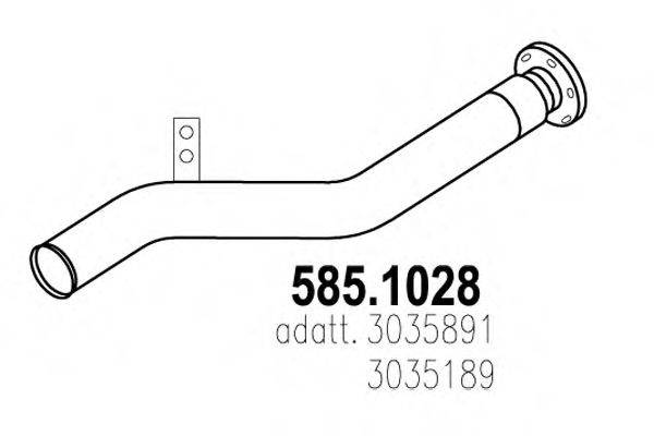 ASSO 5851028 Труба вихлопного газу