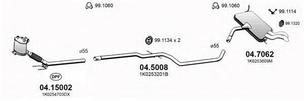 ASSO ART3168 Система випуску ОГ