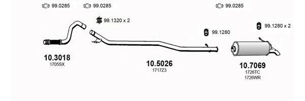 ASSO ART2803 Система випуску ОГ