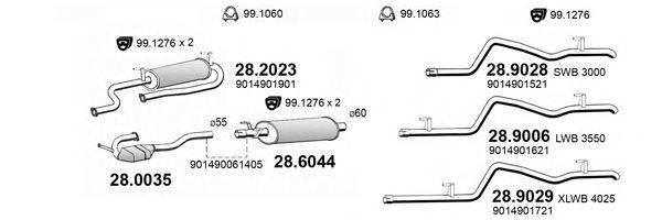 ASSO ART2900 Система випуску ОГ