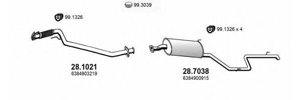 ASSO ART4056 Система випуску ОГ