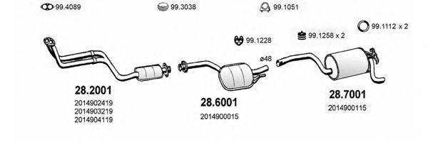 ASSO ART1403 Система випуску ОГ