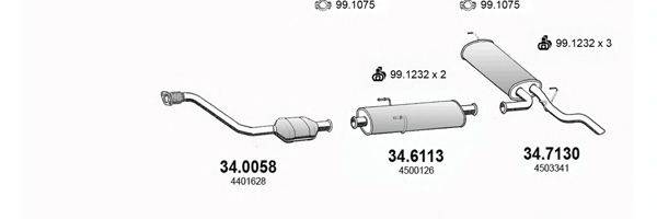 ASSO ART3033 Система випуску ОГ