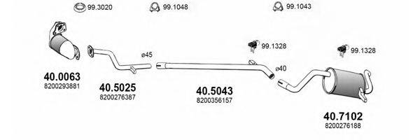 ASSO ART3688 Система випуску ОГ