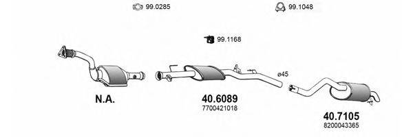 ASSO ART3695 Система випуску ОГ