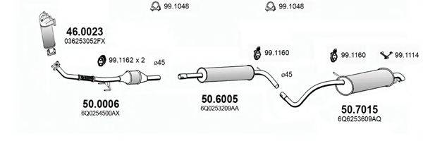 ASSO ART3721 Система випуску ОГ