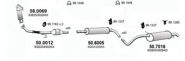 ASSO ART3716 Система випуску ОГ