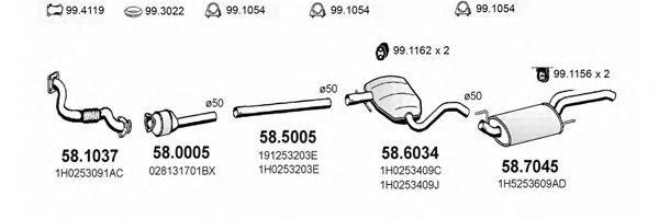 ASSO ART2557 Система випуску ОГ