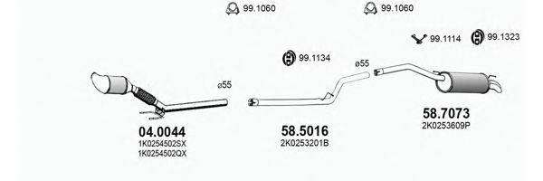 ASSO ART3769 Система випуску ОГ