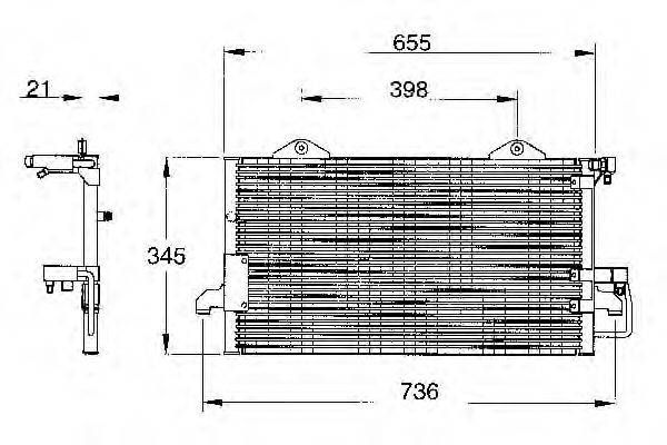 WEBASTO 82D0225012A Конденсатор, кондиціонер