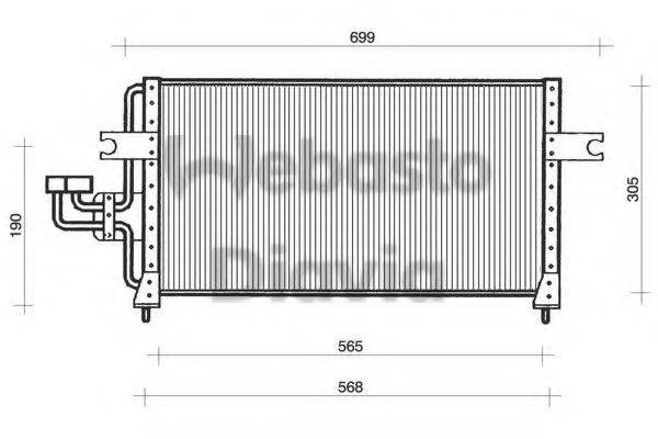 WEBASTO 82D0225032A Конденсатор, кондиціонер