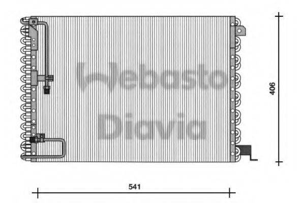 WEBASTO 82D0225076A Конденсатор, кондиціонер