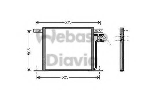 WEBASTO 82D0225126A Конденсатор, кондиціонер