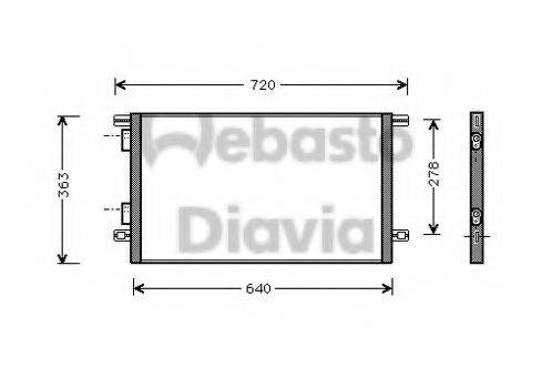 WEBASTO 82D0225212A Конденсатор, кондиціонер