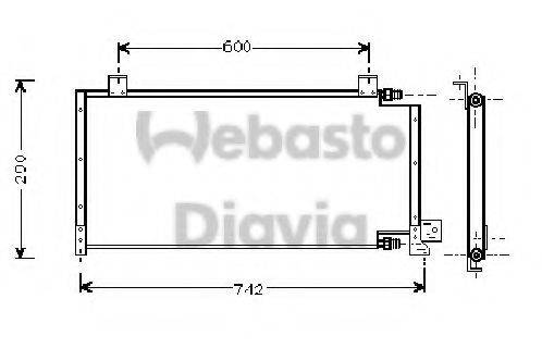 WEBASTO 82D0225248A Конденсатор, кондиціонер