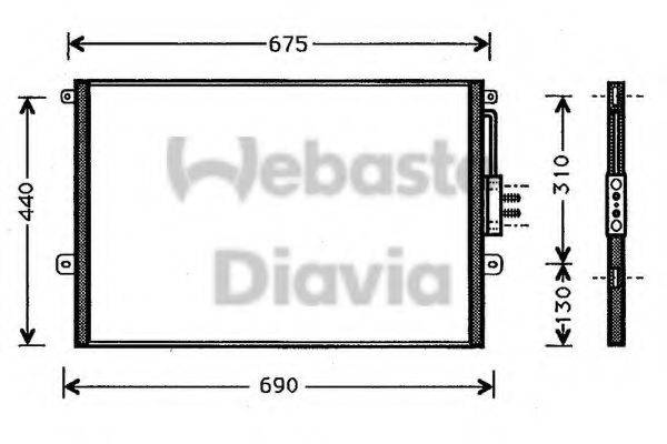 WEBASTO 82D0225249A Конденсатор, кондиціонер