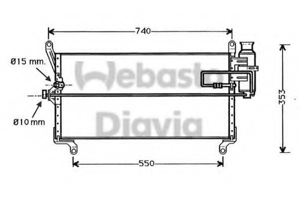 WEBASTO 82D0225267A Конденсатор, кондиціонер