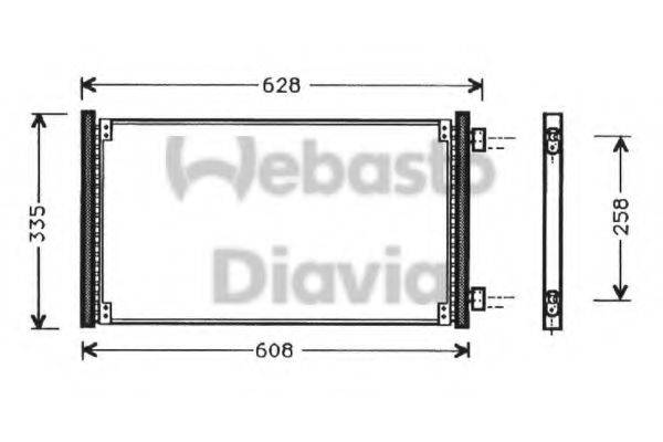 WEBASTO 82D0225268A Конденсатор, кондиціонер