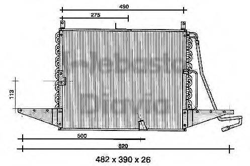 WEBASTO 82D0225273A Конденсатор, кондиціонер