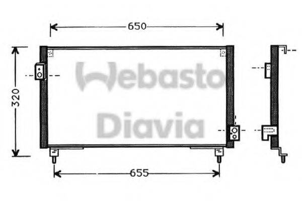 WEBASTO 82D0225377A Конденсатор, кондиціонер