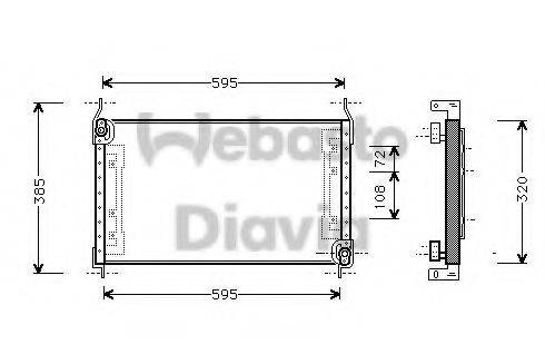 WEBASTO 82D0225457A Конденсатор, кондиціонер