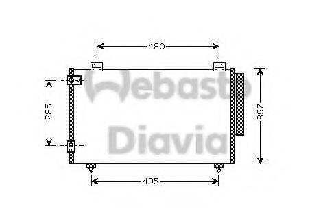 WEBASTO 82D0225468A Конденсатор, кондиціонер