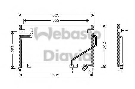 WEBASTO 82D0225493A Конденсатор, кондиціонер