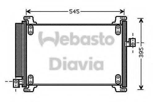 WEBASTO 82D0225517A Конденсатор, кондиціонер