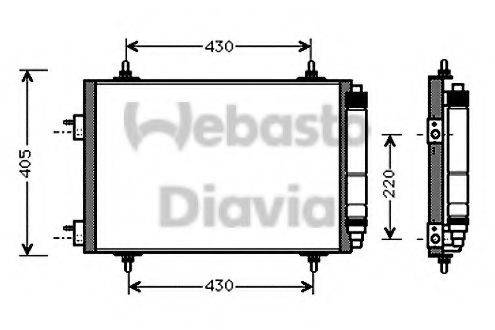 WEBASTO 82D0225536A Конденсатор, кондиціонер