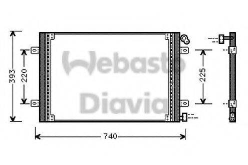 WEBASTO 82D0225538A Конденсатор, кондиціонер