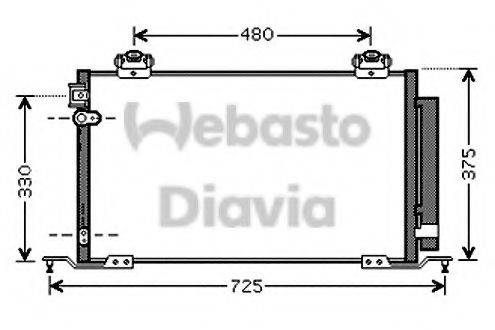 WEBASTO 82D0225571A Конденсатор, кондиціонер