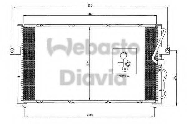 WEBASTO 82D0225608A Конденсатор, кондиціонер